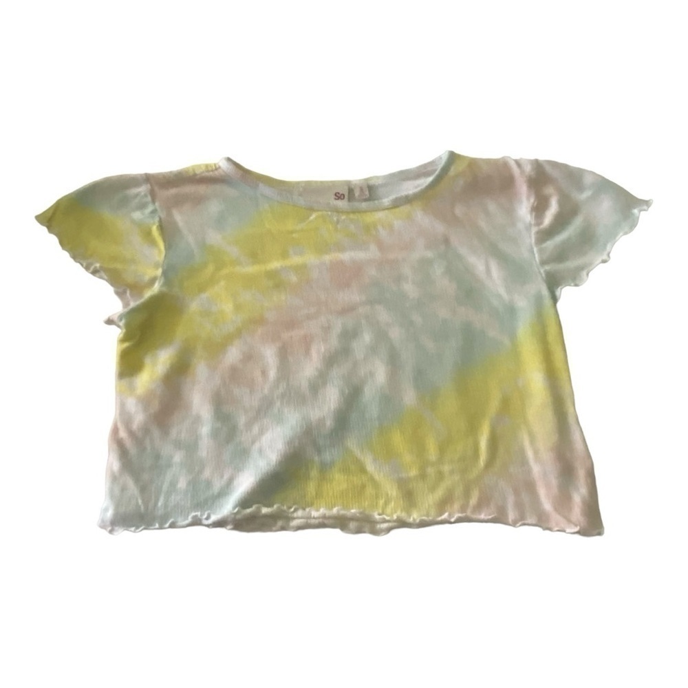 GIRLS SIZE 7 OUTFIT-LEVI SHORTS AND SO TOP - Picture 2 of 6